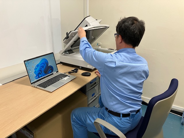 契約書スキャン作業