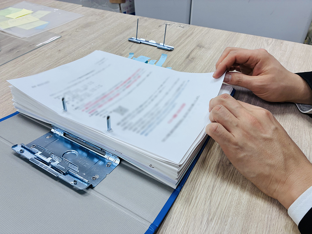 書類ファイリング